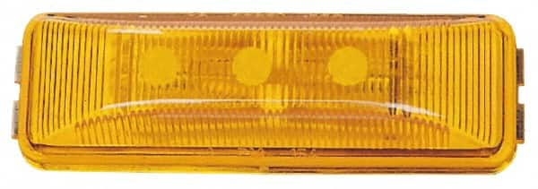 Peterson - 3-13/16" Long x 1" Wide, Amber Lens & Reflector - Plastic, 12 Volt - Caliber Tooling