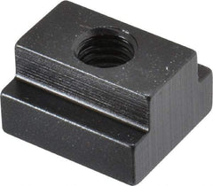 TE-CO - 1/2-13 Blind Tapped T Slot Nut - 11/16" Slot Width, 1-1/8 x 7/16" Base Width x Height, 1-1/4 x 3/4" OAL x Height - Caliber Tooling