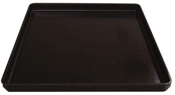 MFG Tray - 200 Lb Load Capacity Black Fiberglass Tote Container - Stacking, 26" Long x 20" Wide x 1-1/2" High - Caliber Tooling