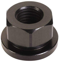 Gibraltar - 7/16-20, 1" Flange Diam, 9/16" High, 3/4" Across Flats, Flange Nut - Grade 12L14 Steel, Black Oxide Finish, 5/32" Flange Height, TCMAI - Caliber Tooling