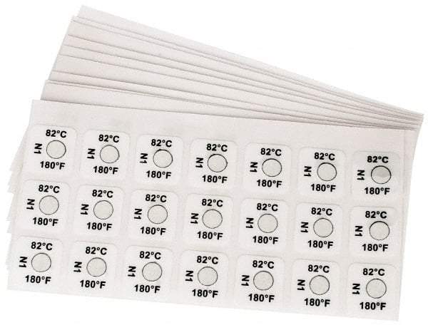 Tempil - 38°C Temp Indicating Label - 1 Rating - Caliber Tooling