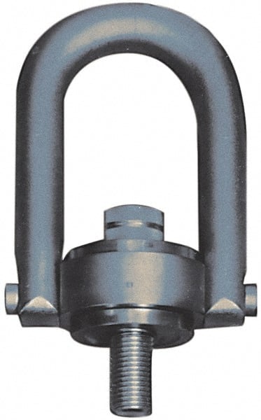 50,000 Lb Load Capacity, Safety Engineered Center Pull Hoist Ring 2100 Ft/Lb Torque, 2-1/2 - 8 Thread, 4″ Thread Length, Alloy Steel Material & Finish