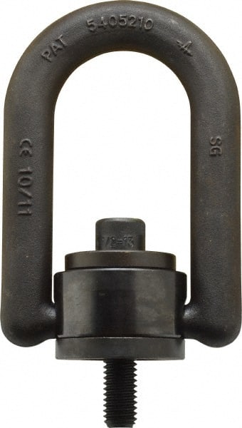 American Drill Bushing - 2,500 Lbs. Load Capacity, 3-1/2 Inch Wide x 5.31 Inch High x 2.56 Inch Opening, Extra Duty Center Pull Hoist Ring - Exact Industrial Supply