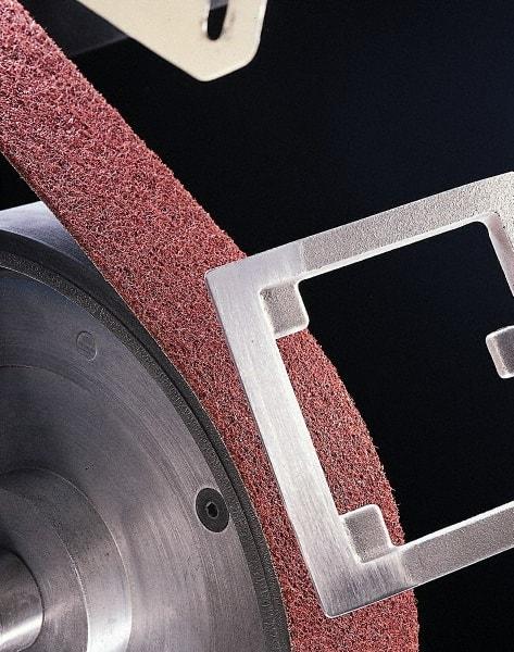 3M - 6" Wide x 48" OAL, Silicon Carbide Abrasive Belt - Silicon Carbide, Super Fine, Nonwoven, Series SC-BS - Caliber Tooling