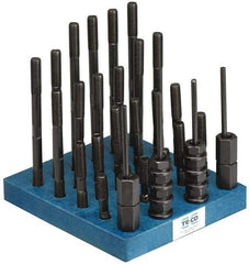 TE-CO - 41 Piece, 1/2-13 Stud, T Nut & Stud Kit - 3, 4, 5, 6, 7, 8" Stud Lengths - Caliber Tooling