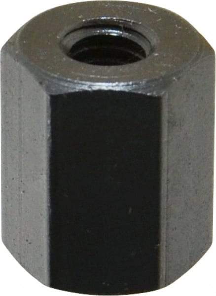 TE-CO - M6x1.00 Metric Coarse, 16mm OAL Steel Standard Coupling Nut - Black Oxide Coated, 13mm Width Across Flats - Caliber Tooling