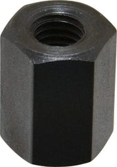 TE-CO - M8x1.25 Metric Coarse, 19mm OAL Steel Standard Coupling Nut - Black Oxide Coated, 14mm Width Across Flats - Caliber Tooling