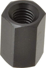 TE-CO - M10x1.50 Metric Coarse, 24mm OAL Steel Standard Coupling Nut - Black Oxide Coated, 16mm Width Across Flats - Caliber Tooling