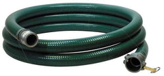 Alliance Hose & Rubber - -10 to 130°F, 6" Inside x 6.8" Outside Diam, PVC Liquid Suction & Discharge Hose - Green, 20' Long, 40 psi Working Pressure, 28 Vacuum Rating - Caliber Tooling