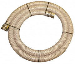 Alliance Hose & Rubber - -10 to 130°F, 6" Inside x 6.8" Outside Diam, PVC Liquid Suction & Discharge Hose - Clear, 20' Long, 28 Vacuum Rating, 45 psi Working Pressure - Caliber Tooling