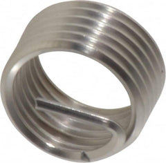 Heli-Coil - M12x1.25 Metric Fine, 1/2" OAL, Free Running Helical Insert - Tanged, Stainless Steel - Exact Industrial Supply