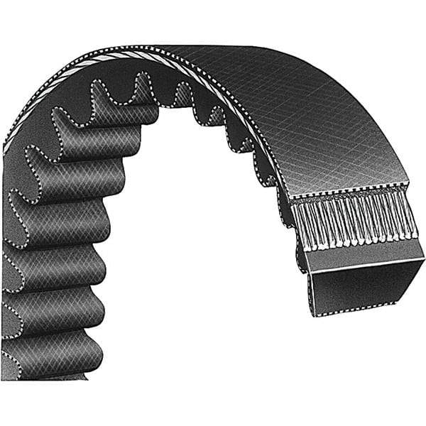 Bando - Section V, 2" Wide, 67" Outside Length, V-Belt - Neoprene Rubber, Black, Variable Speed, No. 3226V663 - Caliber Tooling