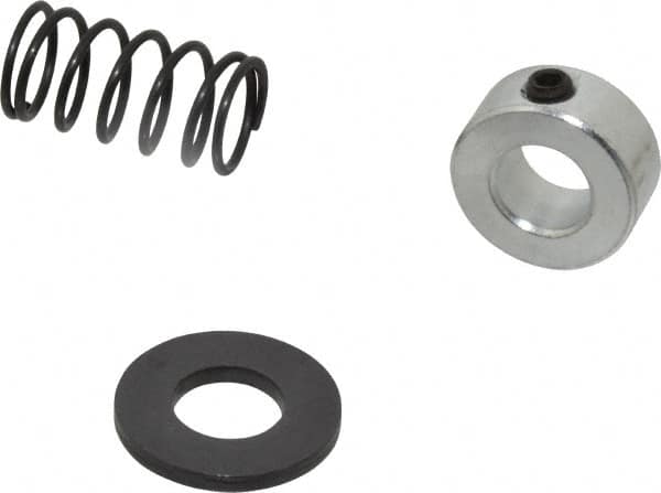 TE-CO - 1/2" Size, Black Oxide Coated Washer Clamp Support - Includes Shaft Collar, Spring & Washer - Caliber Tooling