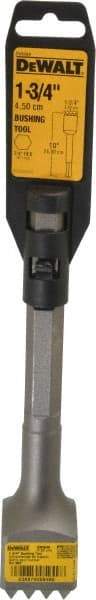 DeWALT - 1-3/4" Head Width, 10" OAL, 1" Shank Diam, Bushing Tool Chisel - Hex Shank, Steel - Caliber Tooling