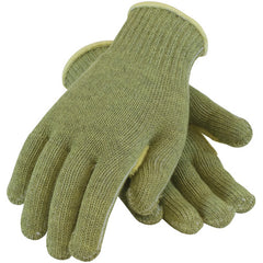 07-KA700/M Gloves W/ACP Technology - Kevlar ACP 7 Gauge Seamless Knit H. Wgt - Polyester Lined - Green - Exact Industrial Supply