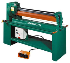 Tennsmith - 20 Gauge Max Stainless Steel Capacity, 49 Inch Max Forming Width, Floor Machine, Electric Slip Roll - 3/4 hp, 77 Inch Overall Width, x 50 Inch Overall Height, 3 Inch Slip Roll Diameter, 3/8, 1/2, 5/8 Inch Wire Groove Width, 230/460 Voltage - Caliber Tooling