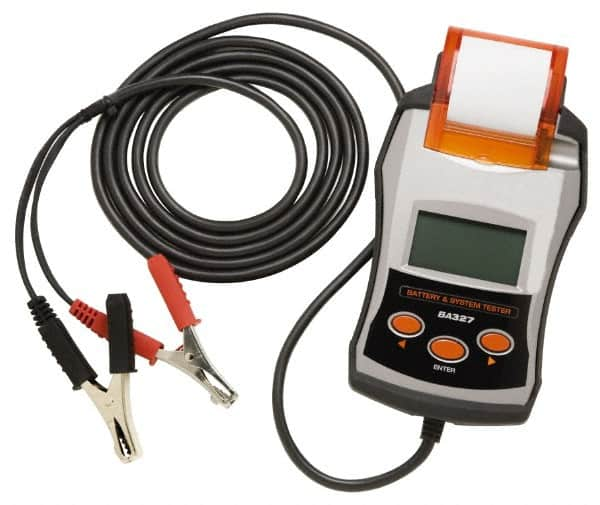 Solar - 6 to 24 Volt Digital Battery & System Tester with Integrated Printer - 40 to 2,000 CCA Range, 10' Cable - Caliber Tooling