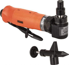 Dotco - 1/4" Collet, Angle Handle, Air Angle Die Grinder - 12,000 RPM, Rear Exhaust, 23 CFM, 0.4 hp, 90 psi, 1/4" Inlet - Caliber Tooling