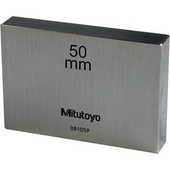 Mitutoyo - 50mm Steel Rectangular Gage Block - Caliber Tooling