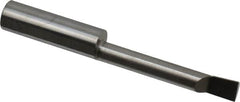 Accupro - 0.23" Min Bore Diam, 1.4" Max Bore Depth, 5/16 Shank Diam, Corner Radius Boring Bar - 0.005 to 0.008" Corner Radius, Right Hand Cut, Solid Carbide, Bright Finish - Exact Industrial Supply