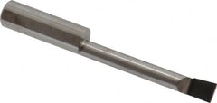 Accupro - 0.23" Min Bore Diam, 1-1/2" Max Bore Depth, 5/16 Shank Diam, Corner Radius Boring Bar - 0.005 to 0.008" Corner Radius, Right Hand Cut, Solid Carbide, Bright Finish - Exact Industrial Supply