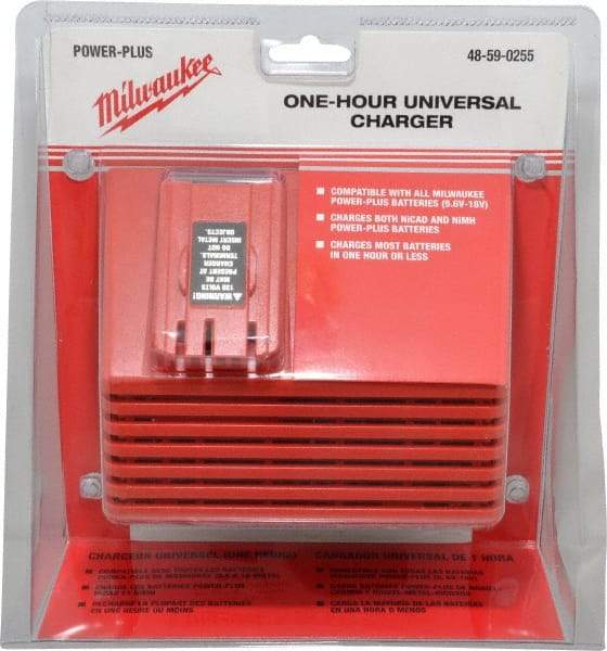 Milwaukee Tool - 12 to 18 Volt, 1 Battery NiCad & NiMH Power Tool Charger - 1 hr to Charge - Caliber Tooling