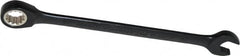 Proto - 10mm 12 Point Combination Wrench - 15° Head Angle, 6-1/4" OAL, Steel, Black Chrome Finish - Caliber Tooling