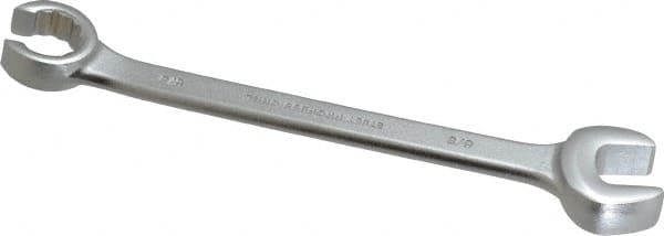 Proto - 5/8 x 5/8", Satin Finish, Combination Flare Nut Wrench - 12 Points, 7-5/8" OAL, Steel, Double End Head - Caliber Tooling