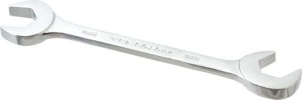 Proto - 18mm Standard Open End Wrench - 6-47/64" OAL, Double End, Chrome Finish, 15° & 60° Head Angle - Caliber Tooling