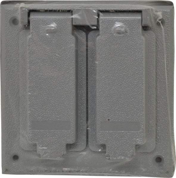 Cooper Crouse-Hinds - Electrical Outlet Box Aluminum Weatherproof Cover - Includes Gasket - Caliber Tooling