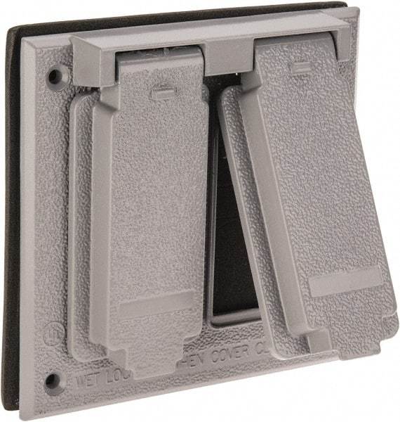 Cooper Crouse-Hinds - Electrical Outlet Box Aluminum Weatherproof Cover - Includes Gasket - Caliber Tooling