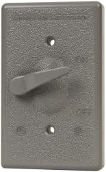 Cooper Crouse-Hinds - Electrical Outlet Box Aluminum Extended Switch Cover - Includes Gasket Stamped - Caliber Tooling