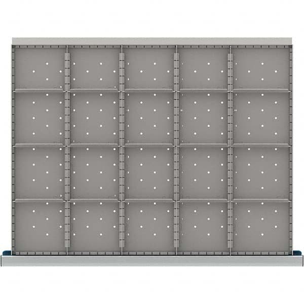 LISTA - 20-Compartment Drawer Divider Layout for 3.15" High Drawers - Caliber Tooling