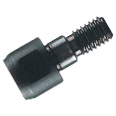 Iscar - T06 Connection to Tip, M08 Connection to Shank, Milling Tip Insert Threaded Extension - 0.6299 Inch Extension Length, 0.378 Inch Max Diameter, FlexFit and Multimaster Series - Caliber Tooling