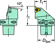 C4-266RFGZ27050-16 CoroThread® 266 Coromant Capto® Toolholder - Caliber Tooling