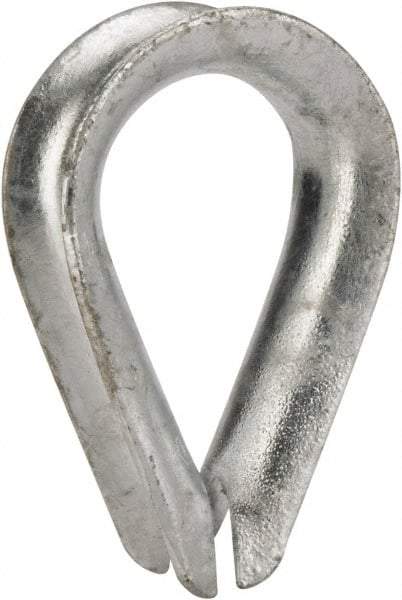 Value Collection - 1/2" Wire Rope Thimble Clip - Steel, Galvanized - Caliber Tooling