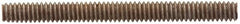 Value Collection - #8-32 2" OAL Fully Threaded Stud - Brass, Plain Finish - Caliber Tooling