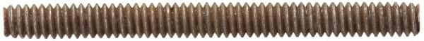 Value Collection - #4-40 1-1/2" OAL Fully Threaded Stud - Aluminum, Plain Finish - Caliber Tooling