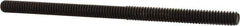 Value Collection - 1/4-20 4-1/2" OAL Fully Threaded Stud - Carbon Steel, Plain Finish - Caliber Tooling