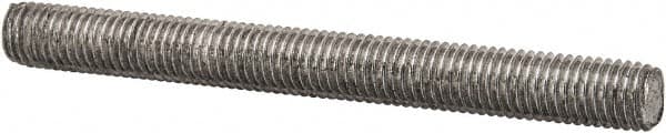 Value Collection - 1/4-28 2-1/2" OAL Fully Threaded Stud - Carbon Steel, Plain Finish - Caliber Tooling