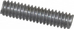 Value Collection - 1/4-20 1" OAL Fully Threaded Stud - Aluminum, Plain Finish - Caliber Tooling