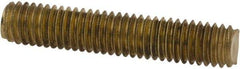 Value Collection - #10-32 1" OAL Fully Threaded Stud - Brass, Plain Finish - Caliber Tooling