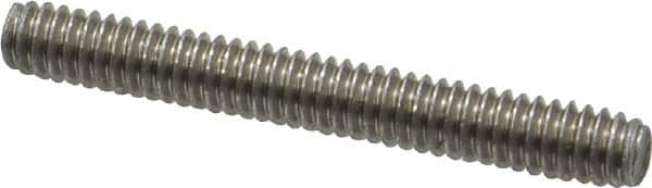 Value Collection - 1/4-20 2" OAL Fully Threaded Stud - Stainless Steel, Plain Finish - Caliber Tooling