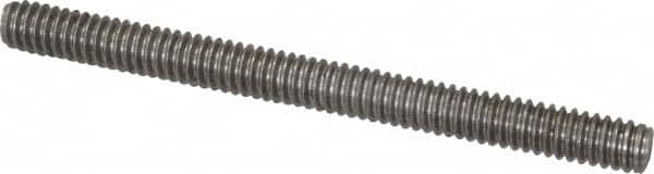 Value Collection - 1/4-20 3" OAL Fully Threaded Stud - Stainless Steel, Plain Finish - Caliber Tooling