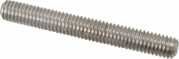 Value Collection - 3/8-16 3" OAL Fully Threaded Stud - Stainless Steel, Plain Finish - Caliber Tooling