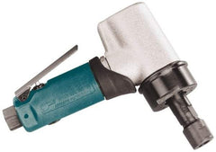 Dynabrade - 1/4" Collet, Angle Handle, Air Angle Die Grinder - 18,000 RPM, Front Exhaust, 35 CFM, 0.7 hp, 90 psi, 1/4 NPT Inlet - Caliber Tooling