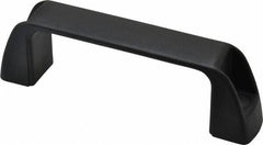 J.W. Winco - 4.61" Center to Center, Black Matte Finish Plastic Pull Handle - 1.34" Long, 1.61" High - Caliber Tooling