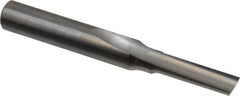 Onsrud - 3/16" Diam, 1/4" Shank Diam, 5/8" Length of Cut, 1 Flute Single Edge Straight Router Bit - 2" Overall Length, Right Hand Cut, Solid Carbide - Caliber Tooling