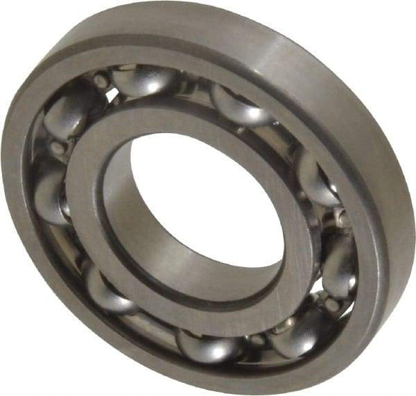 SKF - 3/4" Bore Diam, 1-5/8" OD, Open Deep Groove Radial Ball Bearing - 5/16" Wide, 1 Row, Round Bore, 1,150 Lb Static Capacity, 2,100 Lb Dynamic Capacity - Caliber Tooling