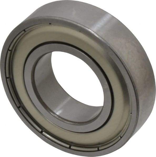 SKF - 1" Bore Diam, 2" OD, Double Shield Deep Groove Radial Ball Bearing - 1/2" Wide, 1 Row, Round Bore, 1,350 Lb Static Capacity, 2,270 Lb Dynamic Capacity - Caliber Tooling